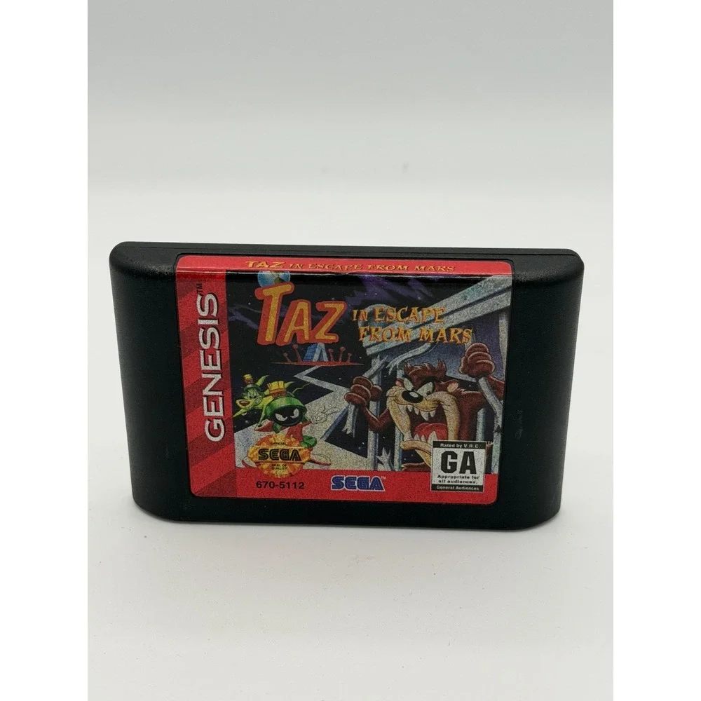 Taz in Escape from Mars Sega Genesis CIB Case Manual Cart Tested Working